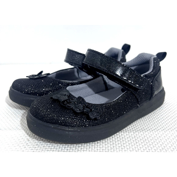 Surprize By Stride Rite Sandals Girls US 10M EU 26 Black Memory Foam Logo - Picture 1 of 9